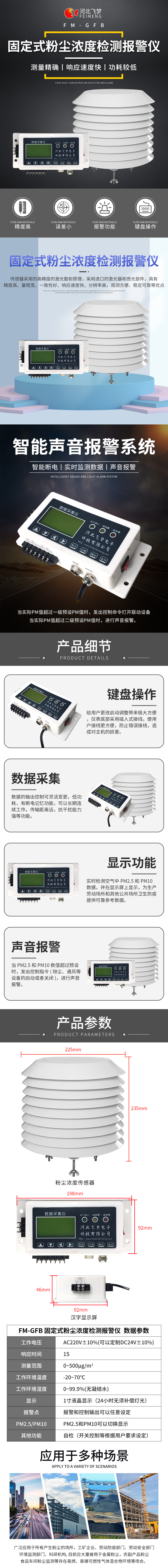 FM-GFB 固定式粉塵濃度檢測報(bào)警儀